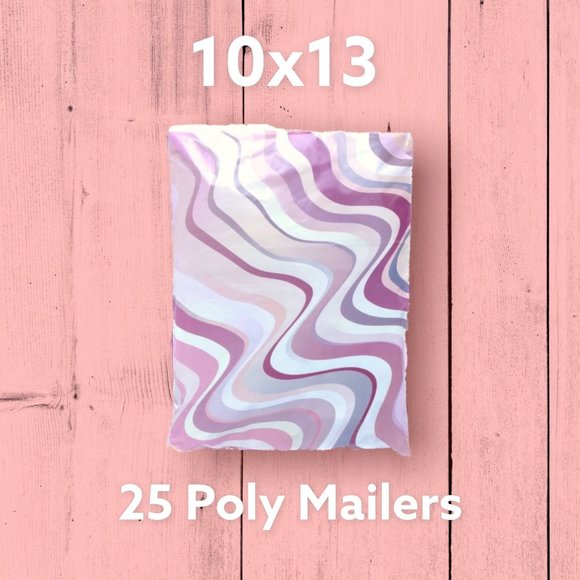 Other - 25 10x13 Abstract Swirl Poly Mailers
